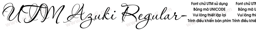 UTM Azuki Regular字体转换